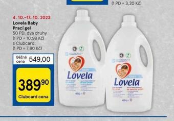 Tesco Lovela baby prací gel nabídka