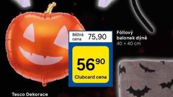 Tesco Fóliový balonek dýně nabídka