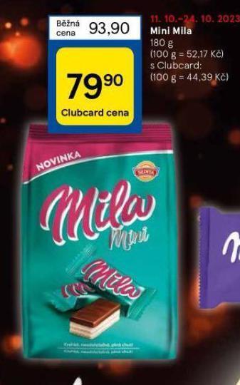 Tesco Mini mila nabídka