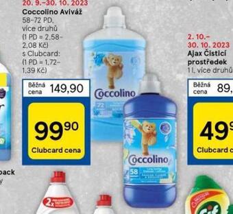 Tesco Coccolino aviváž nabídka