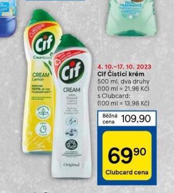 Tesco Cif čistící krém nabídka