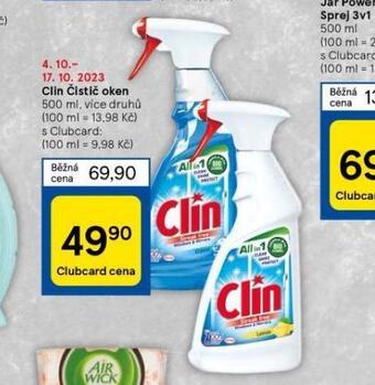 Tesco Clin čistič oken nabídka