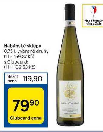 Tesco Habánské sklepy 0,75 l nabídka