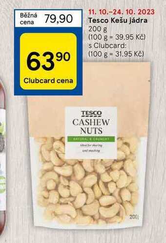 Tesco Tesco kešu jádra 200 g nabídka