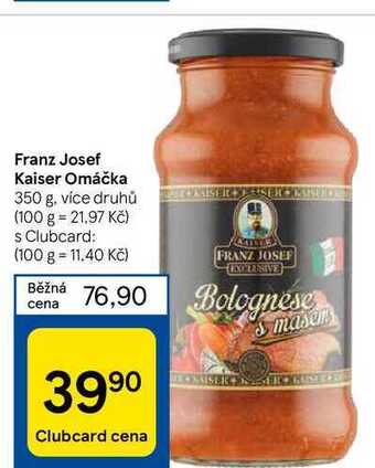 Tesco Franz josef kaiser omáčka 350 g nabídka