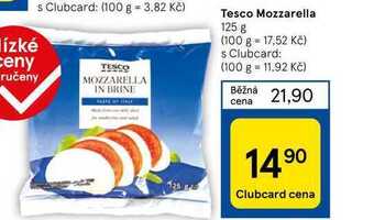 Tesco Tesco mozzarella 125 g nabídka