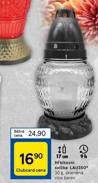 Tesco Hřbitovní svíčka lau350* 30 g nabídka