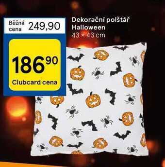 Tesco Dekorační polštář halloween nabídka