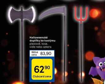 Tesco Halloweenské doplňky ke kostýmu nabídka
