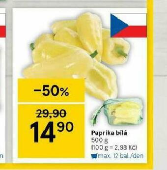 Tesco Paprika bílá nabídka