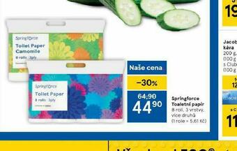 Tesco Springforce toaletní papír nabídka
