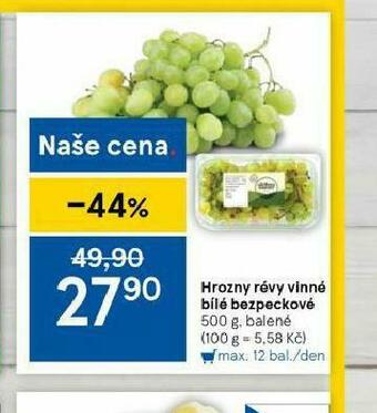 Tesco Hrozny révy vinné bílé bezpeckové nabídka