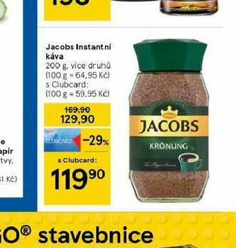 Tesco Jacobs instantní káva nabídka