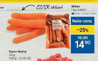 Tesco Mrkev nabídka