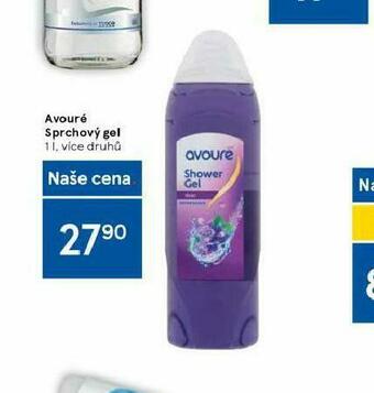 Tesco Avouré sprchový gel nabídka