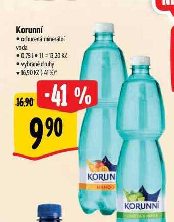 Albert Korunní • ochucená minerální voda 0,75 l nabídka