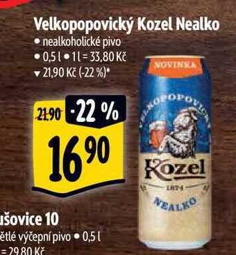 Albert Velkopopovický kozel nealko 0,5 l nabídka
