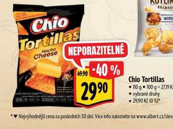 Albert Chio tortillas 110 g nabídka