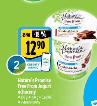 Albert Nature's promise free from jogurt ochucený 150 g nabídka