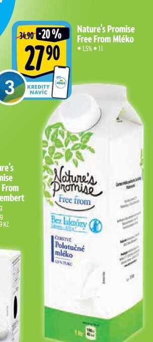 Albert Nature's promise free from mléko nabídka