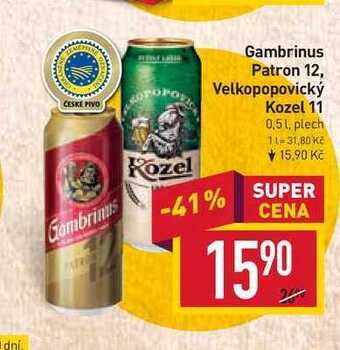Billa Velkopopovický kozel 11 0,5 l, plech nabídka