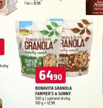 Terno Bonavita granola nabídka