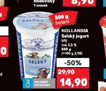 Kaufland Hollandia selský jogurt bílý nabídka