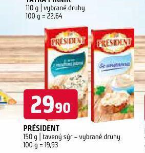 Terno Président tavený sýr nabídka