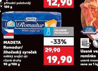 Kaufland Romadur / jihočeský syreček nabídka