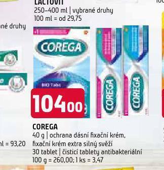 Terno Corega fixační krém na zubní náhrady nabídka