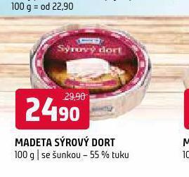 Terno Madeta sýrový dort nabídka