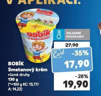 Kaufland Bobík smetanový krém nabídka