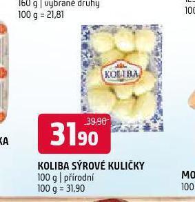 Terno Koliba sýrové kuličky nabídka