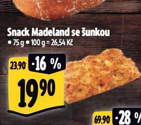 Albert Snack madeland se šunkou nabídka