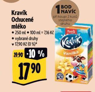 Albert Kravík ochucené mléko nabídka