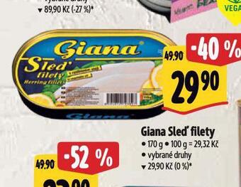 Giana sleď filety