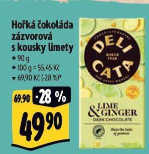Albert Hořká čokoláda zázvorová s kousky limety nabídka