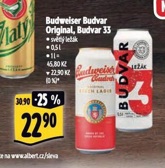 Albert Pivo budweiser budvar nabídka
