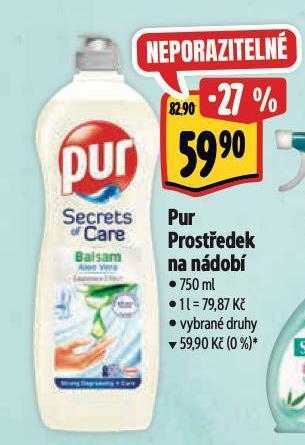 Albert Pur prostředek na nádobí nabídka