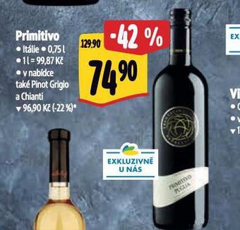 Albert Primitivo nabídka