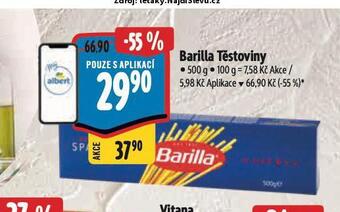 Albert Barilla těstoviny nabídka