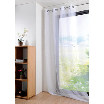 Decodoma Dekorační závěs monna bílá 135 x 260 cm, sada 2 ks nabídka