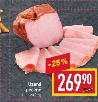 Billa Uzená pečeně cena za 1 kg nabídka