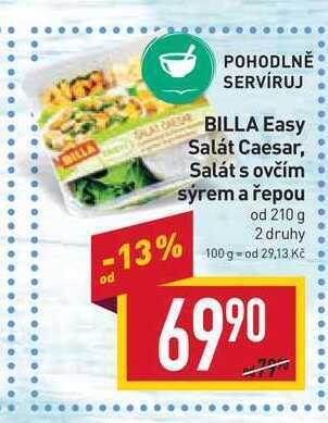 Billa Billa easy salát caesar od 210g nabídka