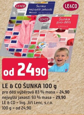 Trefa LE & CO ŠUNKA 100 g nabídka