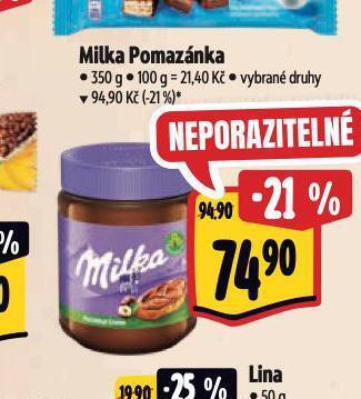 Albert Milka pomazánka nabídka