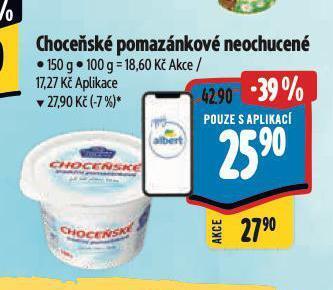 Albert Choceňské tradiční pomazánkové nabídka