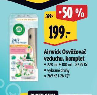 Albert Airwick osvěžovač vzduchu nabídka
