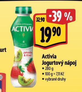 Albert Activia jogurtový nápoj nabídka