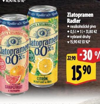 Albert Zlatopramen radler nabídka
